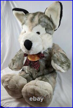 Large Husky Wolf Dog Plush Toys R Us Vintage 1997 Geoffrey Soft Classics Rare