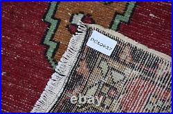 Large area rug, Turkish vintage rug, Handmade rug, Wool rug 4.4 x 9.4 ft DC10627