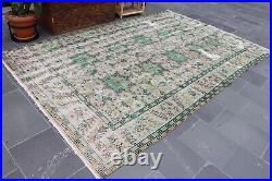 Large rug, Handmade rug, Vintage rug, Home decoration, 6.1 x 9.7 ft. MBZ1026