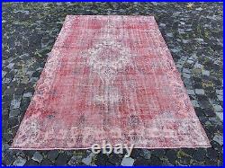Large rug, Turkish rug, Wool rug, Vintage rug, Handmade rug 6,2 x 9,9 ft