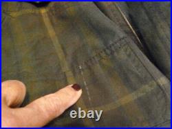 Men's Vintage Polo Plaid Oil Cloth Hunter Style Jacket