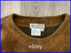 Mens Vintage Gucci Sweater wool Long Sleeve Size L