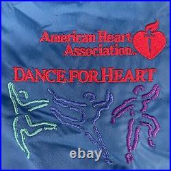 NEW Vintage Charles River American Heart Association Windbreaker Jacket Size L