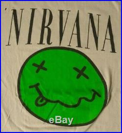NIRVANA In Utero West Coast 1993-94 Tour T-Shirt Original VINTAGE X-Large Rare