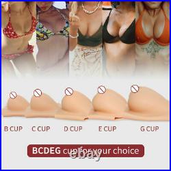 No-oil Silicone Breast Forms Crossdresser Breast Enhancer Fake Boobs B-G Cup