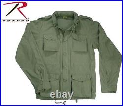 OD Green Vintage Lightweight Military M-65 Field Jacket Rothco 8731