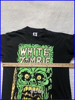 OG Vtg White Zombie 1993 World Tour T-Shirt Vol 1 La Sexorcisto Sz L Black 93
