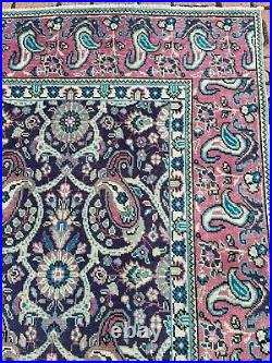 Oriental Large Vintage Turkish Rug, Handmade Southwestern Antique Carpet, 9x12ft