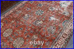 Oushak rug, Vintage large rug, Turkish rug, Handmade rug, 5.6 x 9.1 ft. MBZ0719