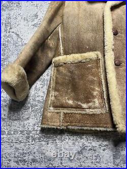 Piapa Ltd. New York Genuine Sheepskin Coat Men Size 46 Jacket VTG 1970s