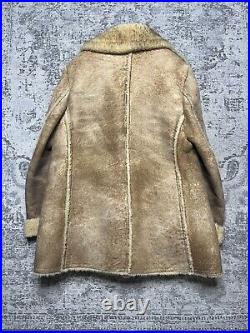 Piapa Ltd. New York Genuine Sheepskin Coat Men Size 46 Jacket VTG 1970s