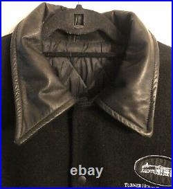 RARE Vintage HOOP DREAMS Movie Jacket Wool & Leather, Size Large