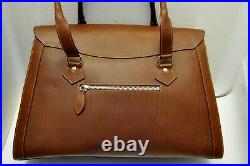 Rare Dooney & Bourke Large Alto Leather Satchel Bag Made in ITALY