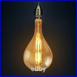 Retro Vintage OVERSIZE LED Light Bulb Pear Shape PS160 Industrial Edison XL Lamp
