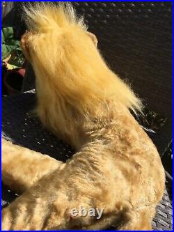 Rushton Plush Toy 1950s Stuffed Animal Lion No Tags Very Rare Vtg Beautiful
