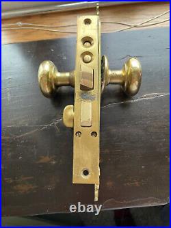 SALVAGE LARGE Hardware SOLID Bronze / Brass DOOR KNOBS 12 X 4 HUGE STATEMENT