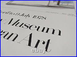 SAUL STEINBERG Whitney Museum Exhibition Lithograph Poster 1978 Vintage Modern