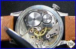 Serviced Vintage ZENITH DRIVERS Pilot Type 20 Antique WWI Officers Large Watch