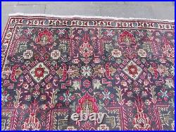 Shabby Chic Worn Vintage Hand Made Traditional Blue Wool Large Carpet 316x245cm