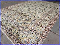 Shabby Chic Worn Vintage Hand Made Traditional Green Wool Large Carpet 400x287m