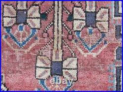 Shabby Chic Worn Vintage Hand Made Traditional Pink Wool Large Rug 215x155m
