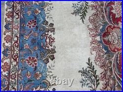 Shabby Chic Worn Vintage Hand Made Traditional White Wool Large Carpet 384x300m