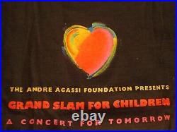 T shirt Peter Max Andre Agassi Foundation Grand Slam for Children concert elton