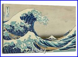 The Great Wave Off Kanagawa by Katsushika Hokusai Reproduction canvas art print