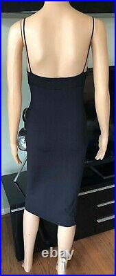 Tom Ford for Gucci 1999 Bodycon Knit Black Midi Dress