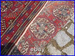 Turkish Rug 6x9 Tekke Design Vintage Oriental Large Antique Decor Wool Carpet