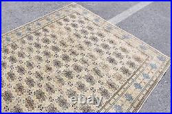 Turkish Rug, Large Carpet, Vintage Rug, Oushak Carpet, 76x115 inches Rug, 4077