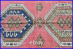Turkish Rug, Large Rug, Vintage Rug, Home Decor Rug, 62x95 Inches Pink Carpet, 1