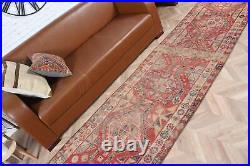 Turkish Rug, Vintage Rugs, Oushak Rugs, Floor Rug, 2.8x14.8 ft Runner Rugs