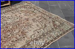 Turkish rug, Vintage rug, Handmade rug, Large size rug, 6.3 x 9.4 ft. MBZ1075