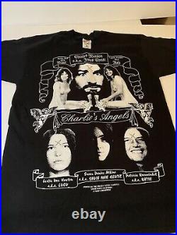 VINTAGE MANSONS CHARLIES ANGELS SHIRT size large