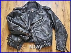 VINTAGE Motorcycle Original Walter Leather Jacket Size 44 Large