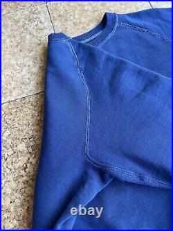VTG 1960s Navy Blue Freedom Sleeve Cotton raglan sweatshirt sz. L