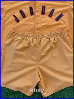 VTG 1992 Nike Air Jordan Baseball Jersey Shirt + Shorts Matching Set VII 90s L