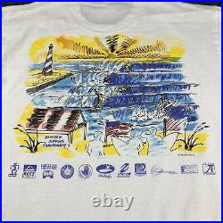 VTG 90s Large Surf T Shirt 1994 Eastern Surfing Championship Cape Hatteras NC