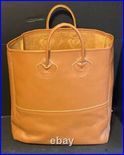 Vintage 1970's LL Bean Boat & Tote Bag Suede Leather RARE