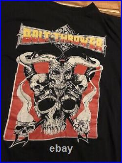 Vintage 1990s Bolt Thrower shirt L cannibal corpse obituary morbid angel carcass