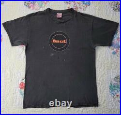 Vintage 1990s FUCT Circle Logo Skateboarding Streetwear T-shirt sz L