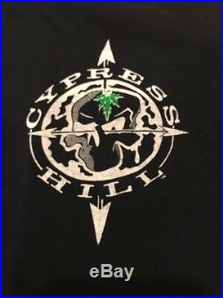 Vintage 1992 Mens Large Cypress Hill Hip-Hop Blunted Single Stitch T-Shirt