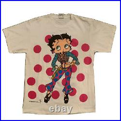 Vintage 1993 Betty Boop All Over Print Disco Tour Concert T-Shirt L