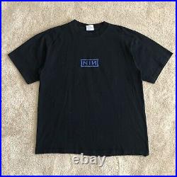 Vintage 1994 Nine Inch Nails NIN Downward Spiral Band Tour Tee Shirt Large