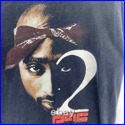 Vintage 2001 Tupac Double Sided Graphic Rap T-Shirt Size Large