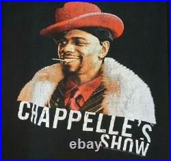 Vintage 2004 Dave Chappelle's Show Promo Shirt Sz Large Comedy Central Rap Tee