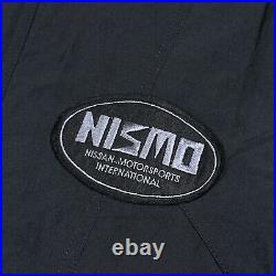 Vintage 80s Nismo Nissan Japan Black Cafe Racer Windbreaker Jacket Mens M/L