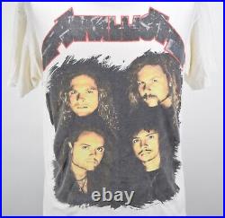 Vintage 90's Metallica 1991 Brockum Rock Concert Tour T Shirt Mens L Rare