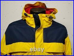 Vintage 90's Tommy Hilfiger Jacket Hooded Parka Mens Small Colorblock